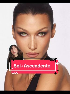 The cover image shows a close-up of a woman with flawless skin and green eyes. A smaller image of a person is in the corner. A red rectangle with white text overlay highlights the phrase 'Sol+Ascendente'.