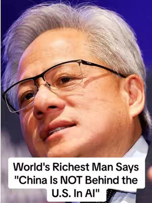 A close-up shot of a man with gray hair and glasses. The man is looking towards the upper right of the frame with a neutral expression. Below him is a white box with black text.