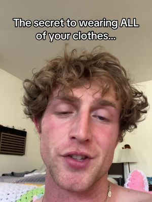 A selfie-style shot featuring a young man with curly brown hair, looking directly at the camera. The top portion of the image includes text overlayed in a clean, white font, stating the video's theme. The man is the clear focus, and his facial expression seems to be engaged and serious. The lighting appears natural, and the background is slightly blurred, suggesting an indoor setting.