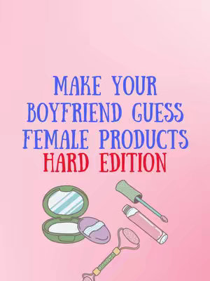 A cover image featuring a pink gradient background with illustrated cosmetics such as a compact, mascara, a roller and lipstick. Overlaid on the image is the text in a mix of blue and red fonts.