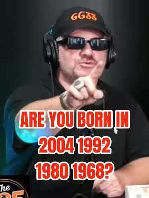 A man with sunglasses and a hat, wearing a black shirt, points at an imaginary audience. Overlayed in bright red letters are the text question. The background is dark.