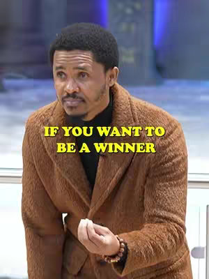 A man in a brown coat stands, looking slightly to the side. Overlayed text reads: "IF YOU WANT TO BE A WINNER."