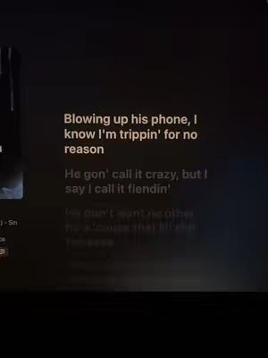 The cover image has a dark background, with white text overlayed. The text contains song lyrics. The background is dark, the text is white.