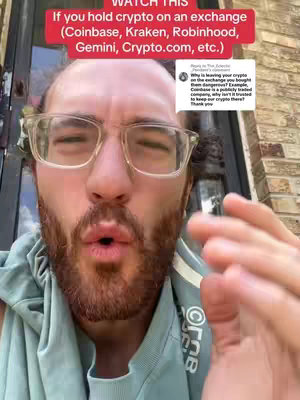 A selfie-style video cover image featuring a man in a close-up shot, with a text overlay in a red box. The man has a short beard, glasses, and a surprised expression with his mouth slightly open. A small comment section on the screen.