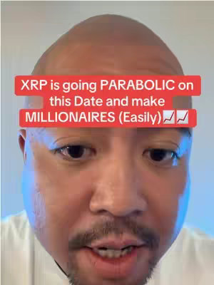 A close-up shot of a bald man's face, taking up most of the frame. He looks directly at the camera with an expression that hints at surprise or excitement. Above his eyes is a bright red rectangle with white text. The background is a soft, undefined color. The lighting is bright and evenly distributed.