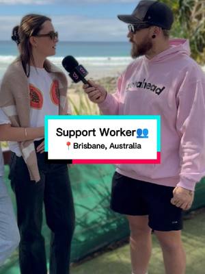 The cover image shows two people, a man and a woman, seemingly conducting an interview outdoors with a beach in the background. The woman is on the left holding a microphone, and the man is on the right. A text overlay provides information about the video's topic. The overall composition suggests a vlog or informational video.