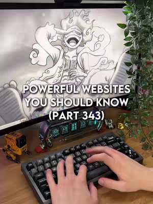 The cover image shows a desk with a computer monitor displaying a drawing of a character, a keyboard, and various items. The screen shows an anime-style character and a text overlay. The foreground shows the hands typing on the keyboard. Behind the keyboard, there's a clock-like device and other elements, with a green plant visible in the corner. The color scheme is varied, with the focus being on cool colors.
