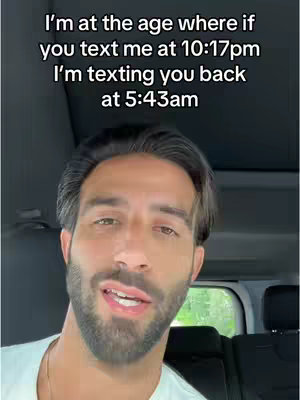 The cover image shows a man in a car, appearing to be filming a selfie. He is looking at the camera and talking. Text is overlaid at the top, forming a hook for the video's content.