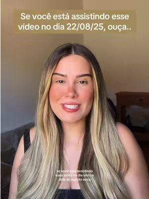 A selfie-style video cover featuring a woman with long blonde hair, smiling at the camera. Text overlays include a title. The background suggests an interior setting.