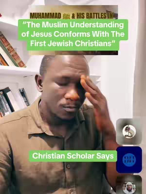 A man in a brown shirt stands in front of a bookshelf. Text overlays at the top and bottom of the screen provide a description of the video's focus as well as the video’s message