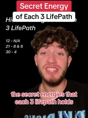 A man with brown curly hair is in the center and is talking. Above his head, there are red and white text overlays. Below him are more text overlays in a different style.