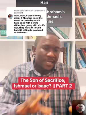A man in a plaid shirt speaks directly to the camera, with a bookshelf in the background. Overlaid text includes a user comment and a discussion title.