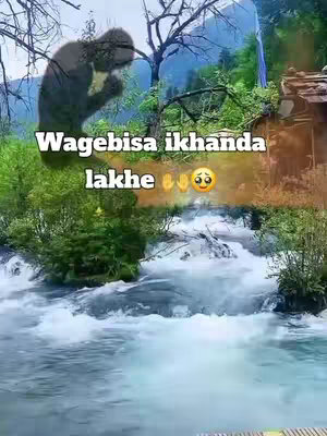 The cover image depicts a scenic outdoor view with a waterfall and greenery. Text overlaid across the image. The image contains a silhouette-like figure set in the upper left corner.