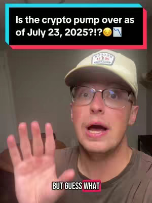A man in a baseball cap and glasses looks directly at the camera, gesturing with his right hand. Text overlays are present at the top and bottom of the frame, drawing the viewer's attention to the video's key message. The background is a simple room, suggesting an informal setting.