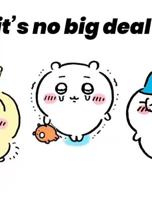 The image features three cartoon characters against a light-colored background. The characters are drawn in a simplistic style with large heads, round bodies, and minimal details. From left to right: The first character is yellow and appears to be in motion. The second character is white, with an orange creature next to it. The third character is also white.