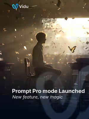 A mystical image shows a person silhouetted against a bright, blurred background, sitting in a chair. Numerous particles float around the scene, and a butterfly appears in the frame, adding a touch of magic. The composition is well-lit, with golden light and a dreamy atmosphere.