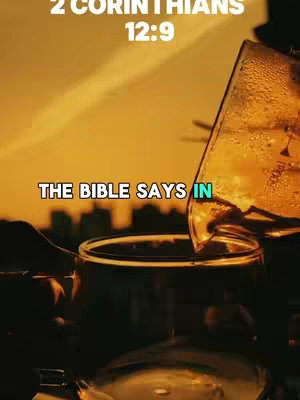The cover image showcases a glass being filled with a liquid, likely a beverage, against a blurred background. The scene is illuminated by warm, golden light, creating a sense of depth and ambiance. The text overlay provides a Bible verse reference.