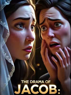 The cover image presents an AI-generated digital art piece depicting two women with strikingly expressive faces. The image is approximately split vertically, with each woman occupying a side. Both are positioned with their heads close, their expressions conveying a mix of shock and distress. The woman on the left is partially veiled in a white, lace-trimmed fabric, enhancing the dramatic feel. The woman on the right has her hand on her cheek, adding a sense of intensity. The color palette is warm, featuring soft skin tones and deep shadows, with a gold-toned background.