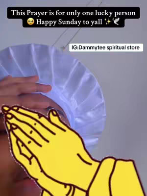 The image shows a hand with praying and a user wearing a white nurse cap. The image is covered with overlays and text on the top left, while the Instagram handle is shown on the top right.