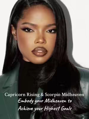 The cover image showcases a woman with dark hair and professional makeup, centered in a portrait composition. The background fades, highlighting her face and upper body. Text overlays are added at the bottom, suggesting the video's focus on astrology.