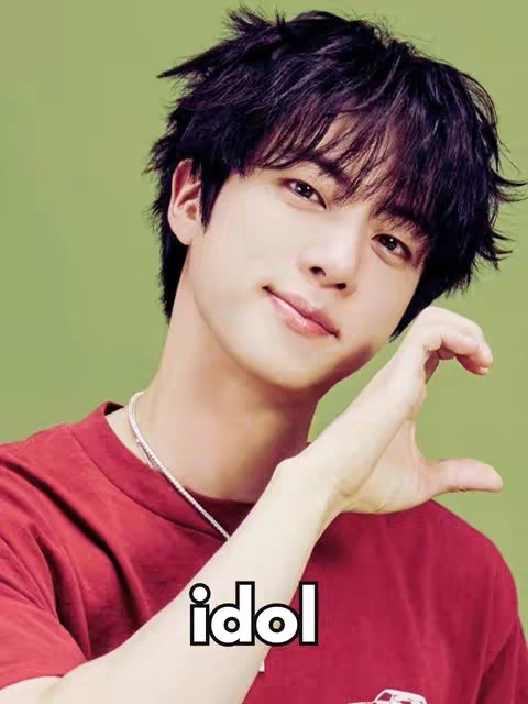A person, likely a celebrity, is centered in the frame with their upper body visible against a solid green background. The person has dark, tousled hair and is looking directly at the camera with a slight smile. Their left hand is making a heart shape. The person is wearing a red shirt. A hook text is placed in the lower-center of the image.