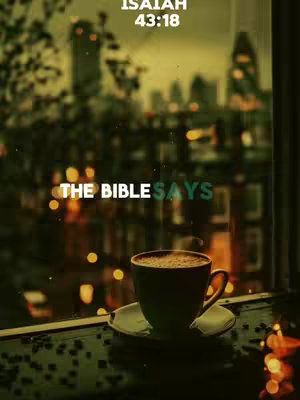 A tranquil image showing a coffee cup on a saucer in the foreground, set against a background of a cityscape at night. The city is illuminated with lights, blurred to create depth, and a window ledge is in the immediate foreground. The cup and saucer are positioned at the bottom of the frame, with text overlaying the image.