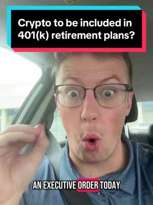 A man with glasses looks directly at the camera with a surprised expression, his mouth slightly open. Text overlays are present at the top and bottom, set against a blurred background of what appears to be a car interior. The overall composition is a vertical format. The image primarily uses a flesh tone for the face, with a blue shirt. The text overlay is black with white fonts.