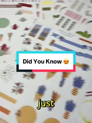 The cover image shows a top-down view of a surface scattered with various stickers and printed designs, likely related to Bible study. A rectangular text box overlay reads, 'Did You Know,' and an emoji is displayed next to it.