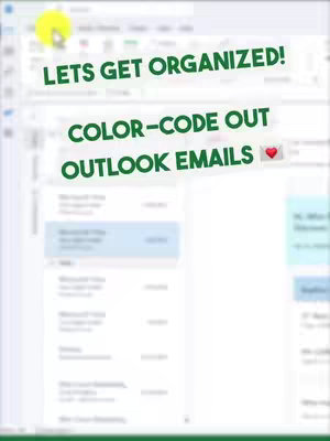 The cover image shows a screenshot of an Outlook inbox interface, with text overlays. The layout focuses on organizational tips.