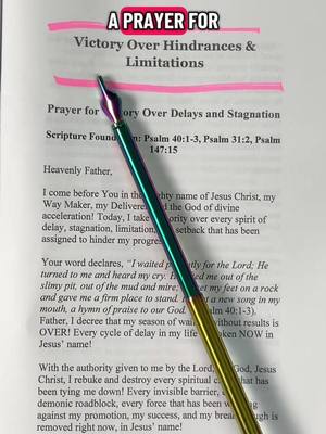 The image shows a page from a book with text and highlighted areas. A pen with a metallic finish is pointing diagonally across the page, with the highlight ink color pink.