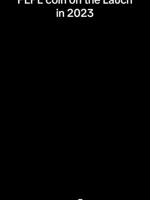 The cover image features a solid black background with white text overlayed at the top. The text is centered and reads "PEPE coin on the Launch in 2023".