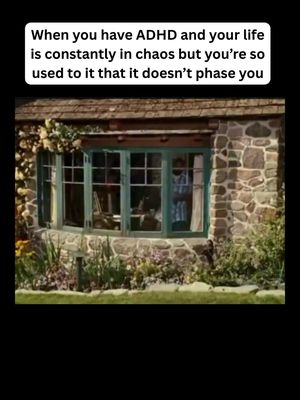 An image of a stone house with green-framed windows. The window is the focal point, with the text overlayed at the top of the image on a black box.