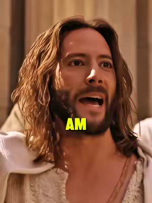 The cover image shows a man with long, wavy brown hair and a beard, looking upwards with an open mouth as if speaking. A yellow text overlay reads "AM".