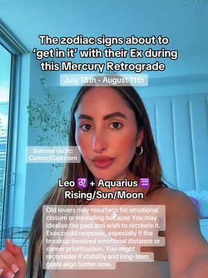 The cover image uses a vertical format, with a woman centered, framed by a window and a white wall. A white text box with black text is superimposed at the top. Additional text and astrological symbols are overlaid at the bottom, along with the woman's image, who is looking directly at the camera.