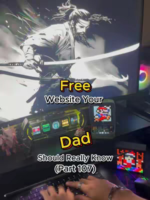 The cover image shows a desktop setup with a monitor displaying a digitally drawn samurai, a keyboard, and various electronic gadgets. Overlayed text highlights the video's topic. The overall composition is a mix of tech and informational content.