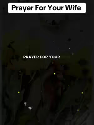 The cover image features a black background with overlaid text in white. The text 'Prayer For Your Wife' is prominently displayed at the top, while the phrase 'PRAYER FOR YOUR' appears in a larger font size lower down. The overall composition has a dark, somber aesthetic with an out-of-focus background suggestive of a blurred indoor or outdoor setting.
