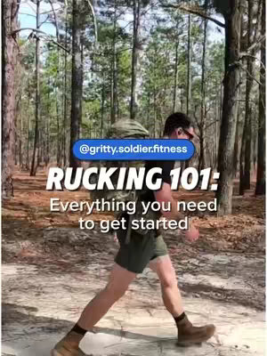 A man wearing athletic attire and a large backpack walks along a dirt path, set against a backdrop of dense green trees. The cover image uses natural lighting to illuminate the scene. Text overlays provide a title and describe the content.