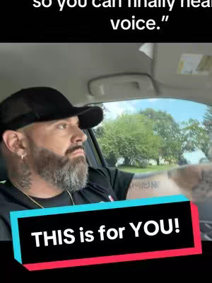 The cover image features a man with a beard and a black cap, sitting in a car. He is looking to the side. The background shows a glimpse of a residential area with trees and houses. The text "THIS is for YOU!" is overlaid on the image in a colorful, attention-grabbing style.