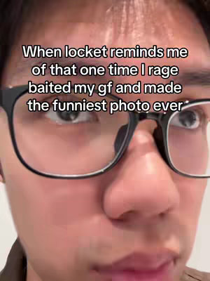 The cover image features a close-up shot of a person with glasses looking directly at the camera. The background is a plain white wall. The person's face is the main focus, with text overlaid on the image.