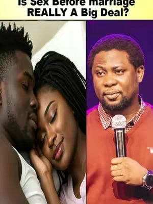 The cover image is split in two. On the left, a romantic scene shows a close-up of a couple, a Black man and woman, with their eyes closed, resting their heads together as if they are sleeping. On the right, a man, Apostle Femi Lazarus, is shown speaking with a microphone in his hand, likely preaching, with a purple background.