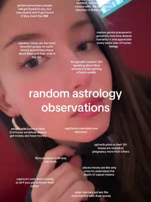 A selfie of a young woman with her face filling most of the frame. She has light skin, dark hair, and is wearing a small hoop earring. Overlay text is written on the image in a variety of font styles. The words cover the image with a pink tint over them.
