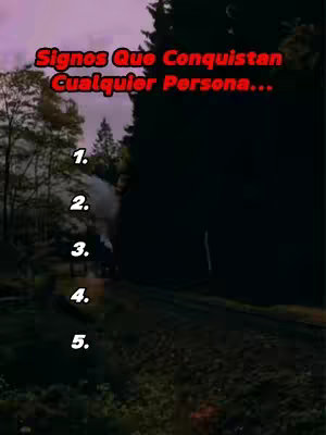 The image shows a vertical composition. At the left side of the image is a blurred image of trees. In the center, there is a darker area. At the top of the image there is a red title text in a handwritten-like font displaying the title of the video.
