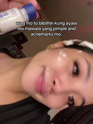 A selfie-style shot featuring a person lying down, with a bottle and droplets of a white substance on parts of their face, close-up on the top. The text overlay is in a sans-serif font, placed on the top-left corner of the cover.