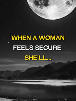 A grayscale image dominated by a dark night sky and a large, bright moon at the top. Below, silhouetted mountains stretch across the horizon, with a body of water and a slightly darker foreground. Text overlays in a bold, sans-serif font in yellow and white dominate the center, with a tagline suggesting the video's focus on relationships.