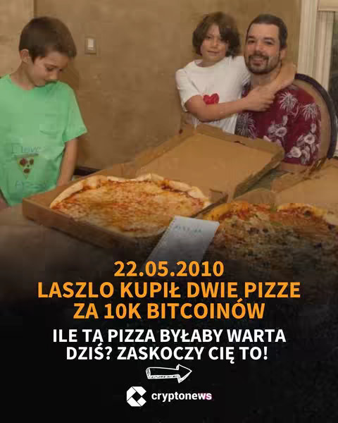An image featuring a man embracing a boy, with another boy standing to the left, all looking at two pizzas on a table with the text overlayed at the bottom.