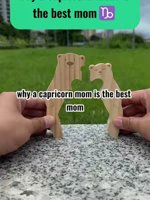 The cover image shows two wooden bear-shaped figures held by two hands against a blurred green grassy background. The bears appear to be conjoined in a cutout, and have an inscription at the top and another in the middle. The top inscription has a green background, and the middle inscription, which is smaller, is placed under the bears.