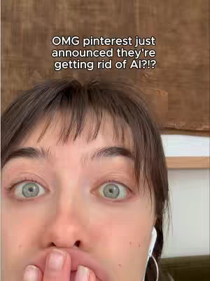 A close-up shot of a person's face with wide eyes and a hand covering their mouth, conveying surprise. The background includes a wooden wall. Text overlay at the top.