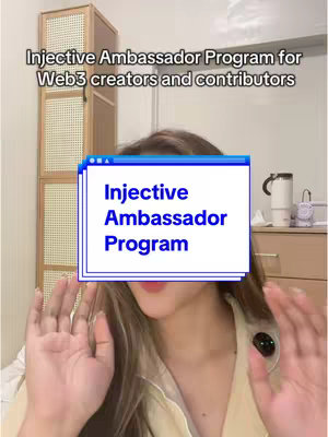 The image shows a woman, partially visible from the chest up, holding both hands up in front of her face. She is centered in the frame with her face slightly obscured by a pop-up graphic. The background consists of a light-colored wall where various furniture items is visible.