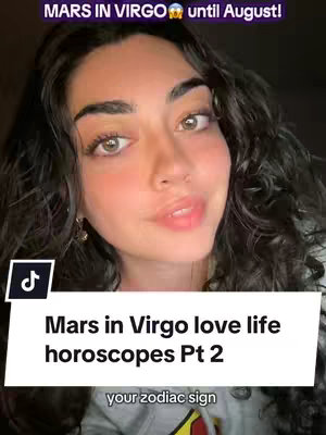 A selfie-style video cover featuring a woman with curly dark hair and light skin. Her face is in focus, with big eyes and slightly parted lips. She is looking directly at the camera. Behind her is a blurred darker background, and text overlays are at the top and bottom, including the TikTok logo.