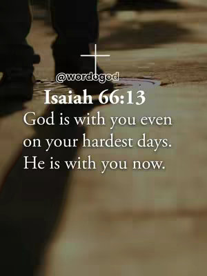 The image features a person's legs and feet from the knees down as they stand on a wet surface. Above the feet, a white cross and the username @wordogod can be observed. Text overlay expresses a bible verse.
